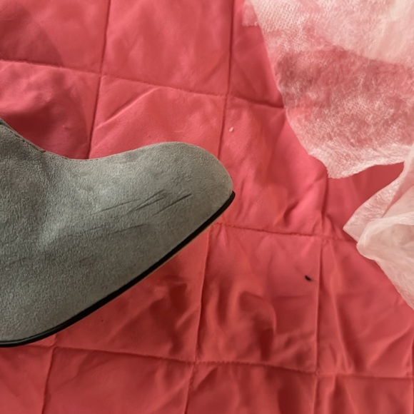 Apt 9 Gray Suede Booties Sz 9 - Picture 5 of 8
